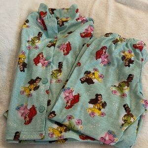 Disney Princess long sleeve fleece pajama set